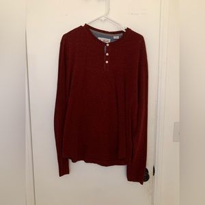 Henley style Red Long sleeve by the Original Penguin